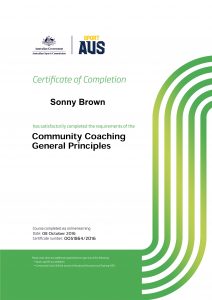 Community Coaching General Principles