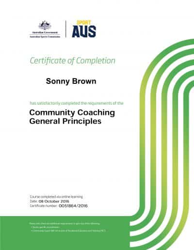 Community Coaching General Principles