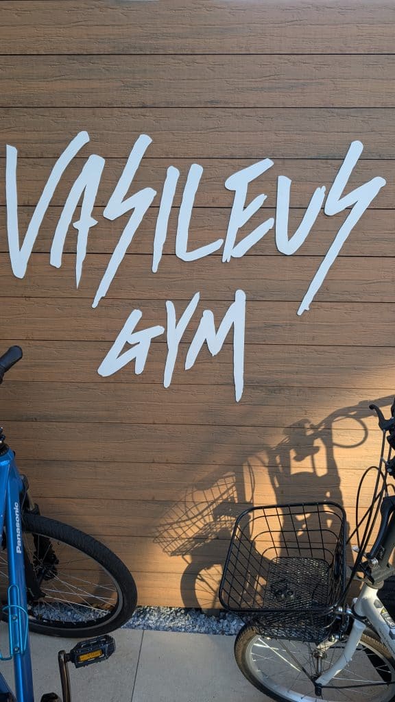 Sonny Brown practising padwork at Vaselius Gym in Tokyo
