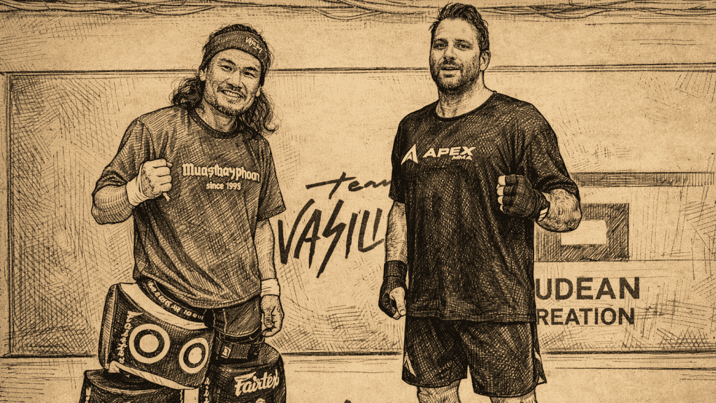 Sonny Brown training MMA padwork